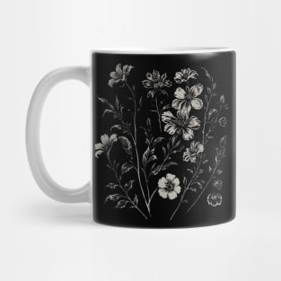 White Wild Flowers Mug